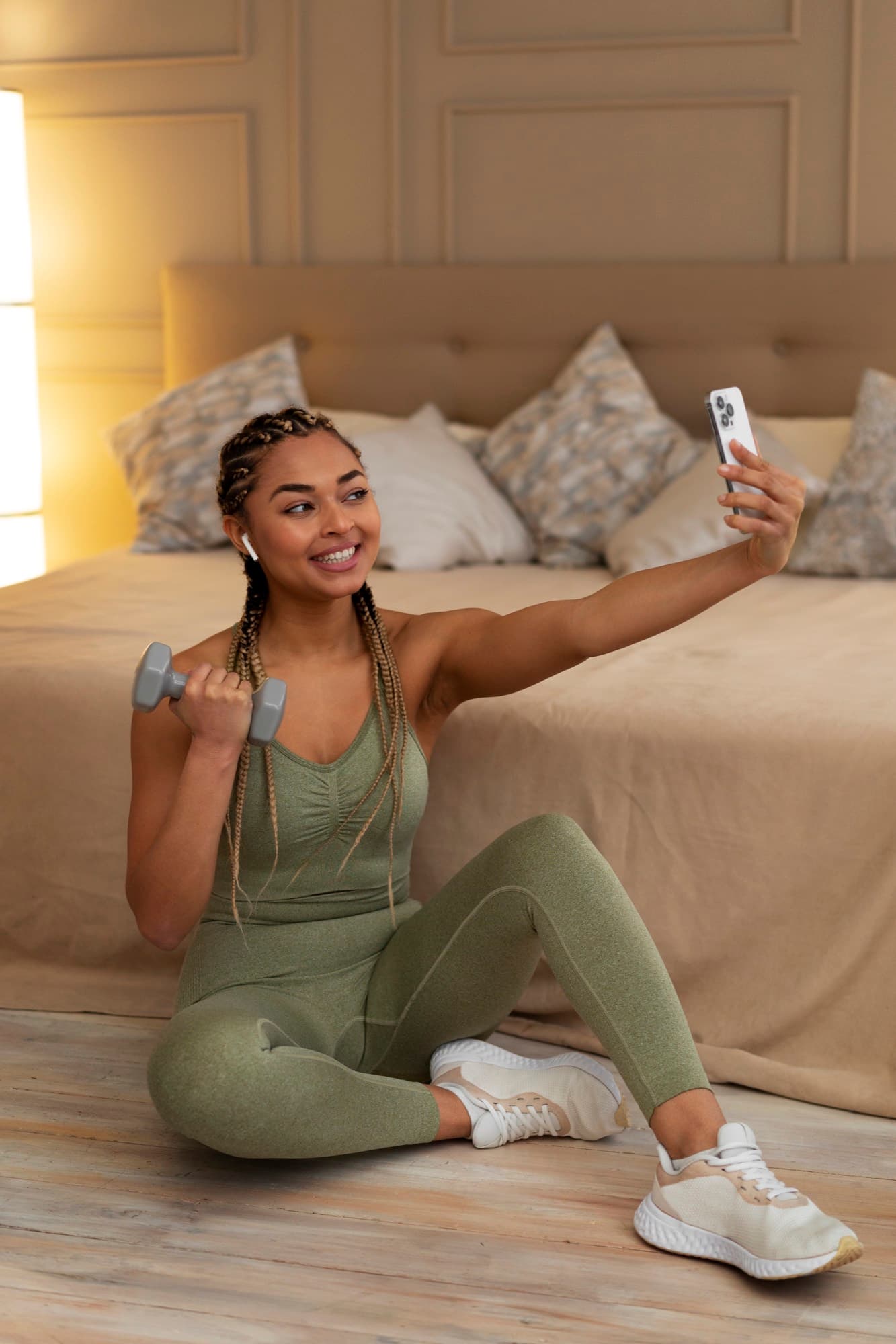 Woman taking a selfie